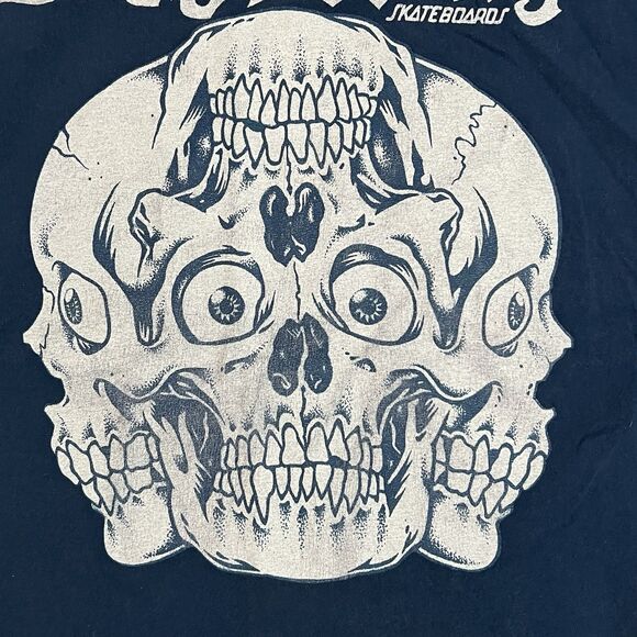 Vintage Santa Cruz Skateboards NHS Street Creep Skull Tshirt Sz M Blue - Picture 2 of 8